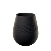 Villeroy & Boch Manufacture Collier Noir Vase Carré Klein 14 Cm