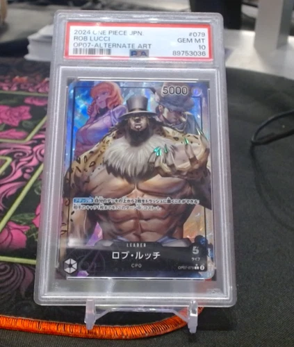 Rob Lucci OP07-079 - One Piece 500 Years In The Future Alt Art - PSA 10 JPN