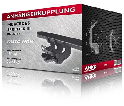 Anhängerkupplung für Mercedes SPRINTER III, Bj. 06/2018- (D35)