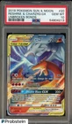 2019 Pokemon Sun & Moon Unbroken Bonds #20 RESHRM. & Charizard GX PSA 10