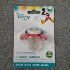 Pacifier With Cover Disney Baby Mickey Mouse  Friends Red Mickey Mouse New