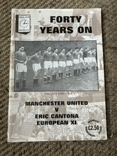 Manchester United v Eric Cantona XI Munich 40 Years On Official Programme 1998