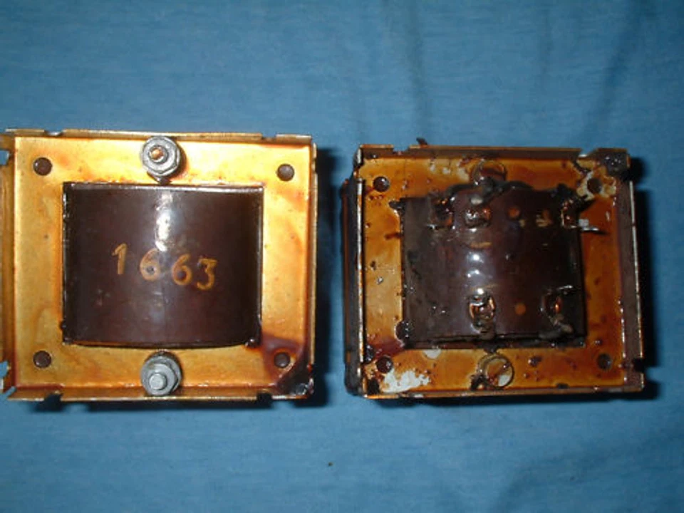 PARTRIDGE VINTAGE 1663 VALVE AMP, OUTPUT TRANSFORMERS. MATCHED PAIR. - Image 2 of 3