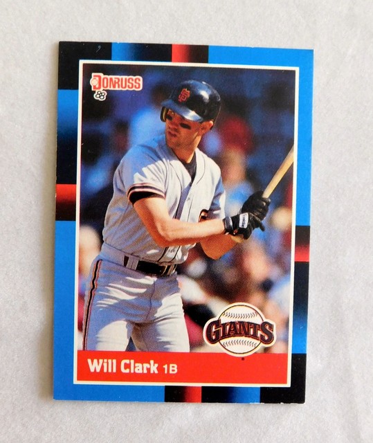 Will Clark Donruss 1988 Baseball Trading Card Giants First Base 204 eBay