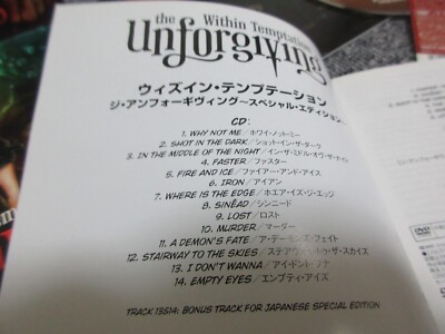 Within Temptation / the unforgiving /JAPAN LTD CD&DVD OBI poster