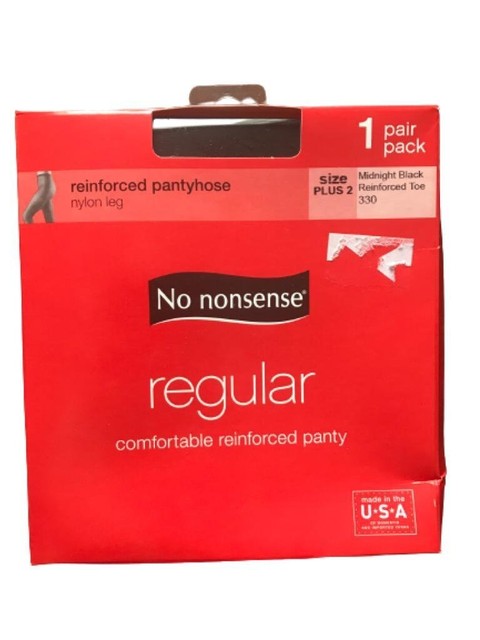 No Nonsense Pantyhose Size Plus 2 