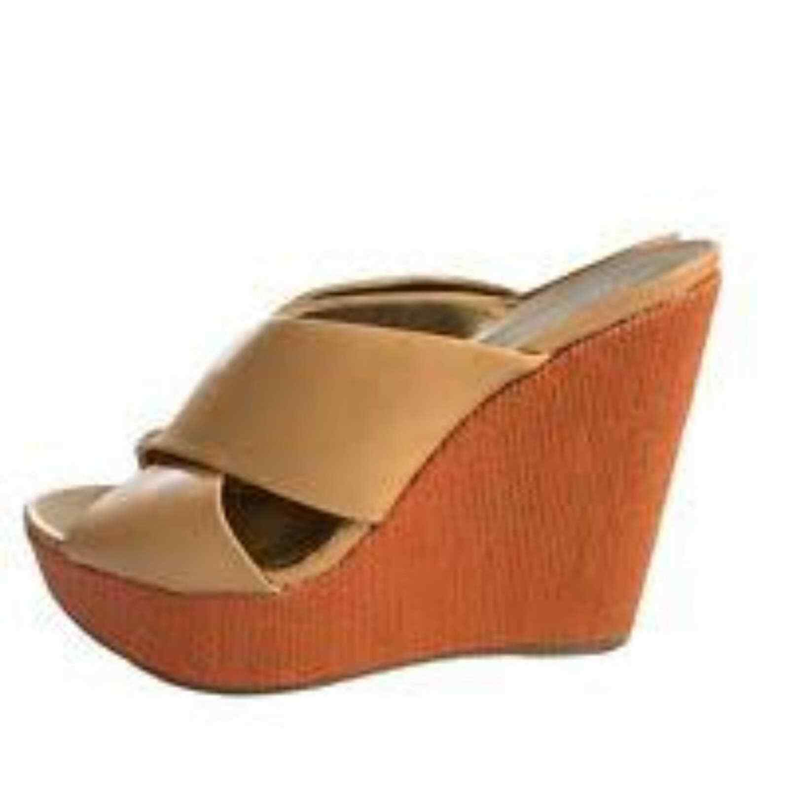 BCBGeneration 'Imagene' Platform Wedge Sandals Ta… - image 1