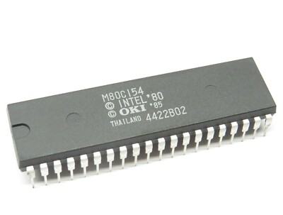 2 Stück MSM80C154RS CMOS 8-Bit Single Chip Microcontroller, Oki