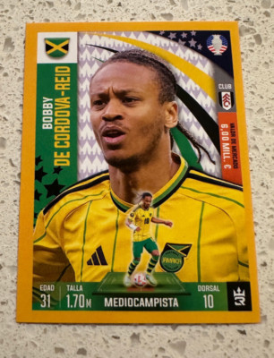 2024 3 Reyes Copa America Sticker #121 Bobby De Cordova-Reid Jamaica