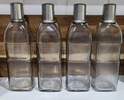 Apothecary 4x 1 Litre Glass Clear Bottles Antique Rare (PAT APR 2 1889 WT Co)