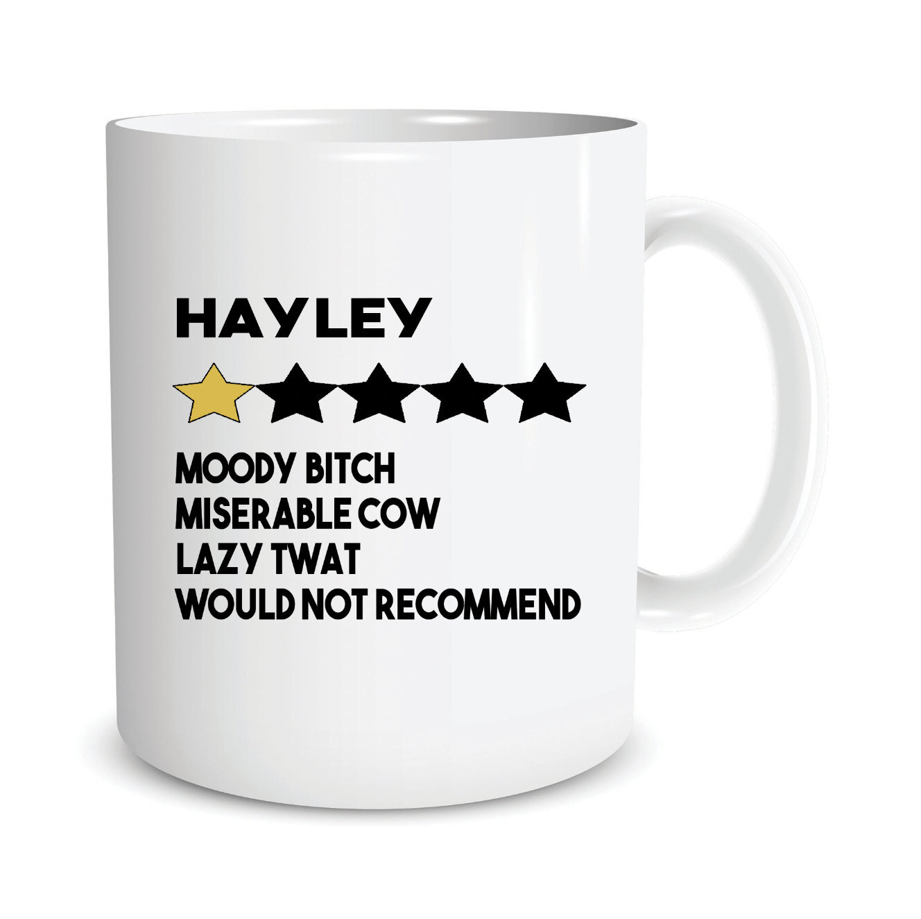 Funny Personalised Custom Coffee Mugs Anniversary Gift Birthday Present Star