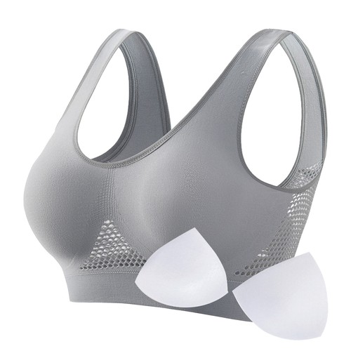 Women Bro Plus Size Bra 5XL - S Wireless Padded Running Fitness Yoga Sports - Picture 35 of 54
