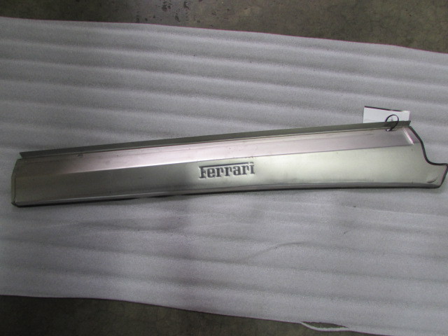 Ferrari 360, RH Stainless Door Step Sill Plate, Kickplate, Used, P/N 65525100