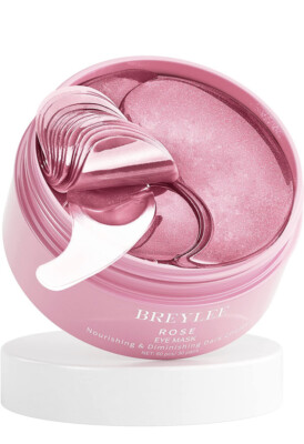 BREYLEE Pink Rose Eye Mask- 60pcs - Puffy Eyes/Dark Circles Treatments