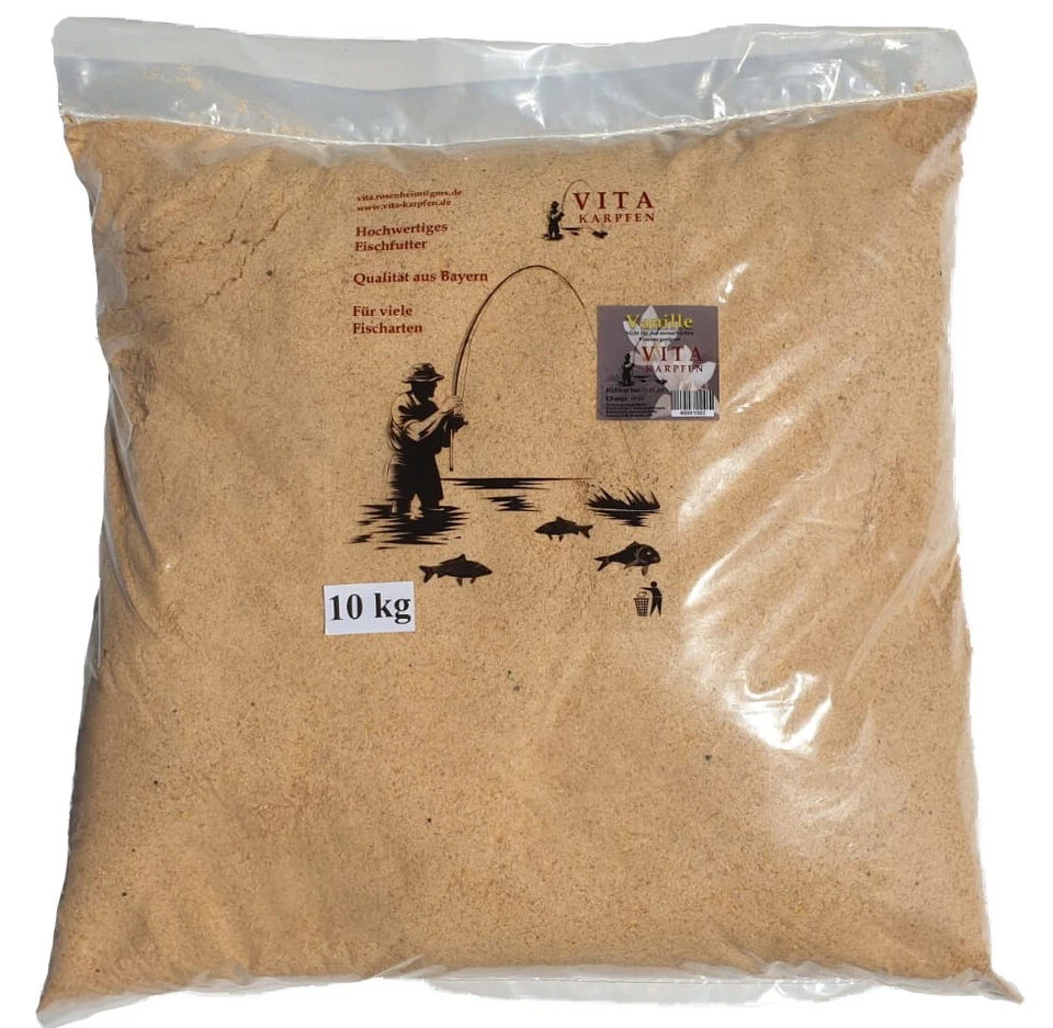 Angel Karpfen Futter Vanille 10, 20 kg, 8 kg Eimer VITA- Karpfen - Bild 3 von 4