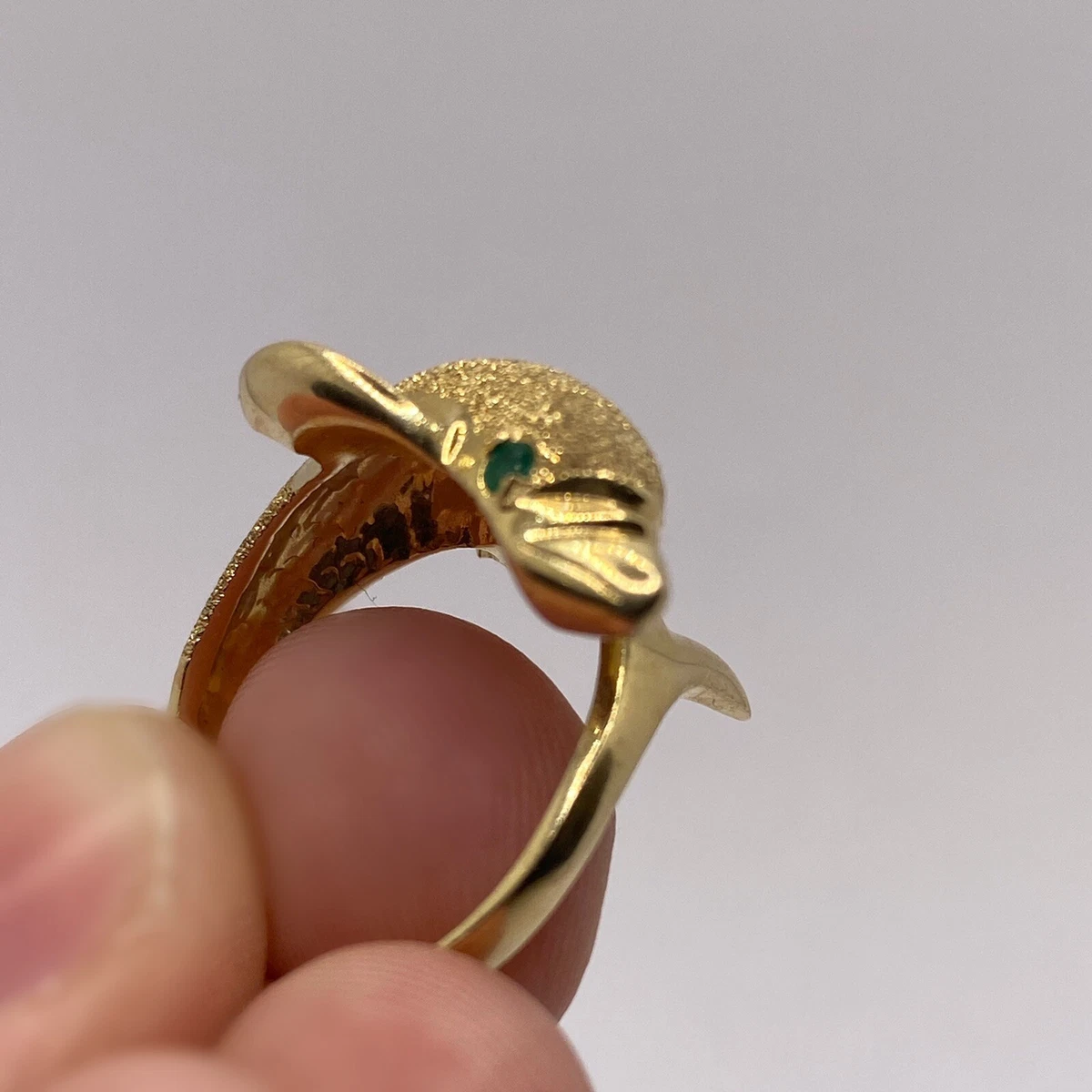 Gold dolphin best sale ring