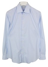 SUITSUPPLY Traveller Slim Fit Formal Shirt Men's 39 / 15 1/2 Check Cutaway