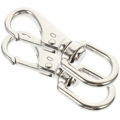  2 Pcs Keychain Clips Ring Design Mens Necklace Necklaces Man Bulk Hook up - Afbeelding 1 van 12