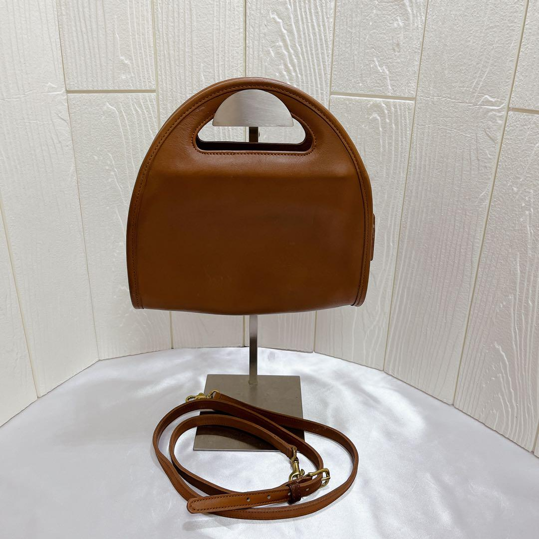 Auth Old Coach 9942 2-Way Shoulder Bag Brown Leather Used Auth Old Coach 9942 2-Way Shoulder Bag Brown Leather Used