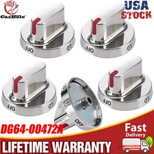 5PACK DG64-00347B Dial Knob for Samsung Range Oven Replaces FX510BGS DG64-00472A