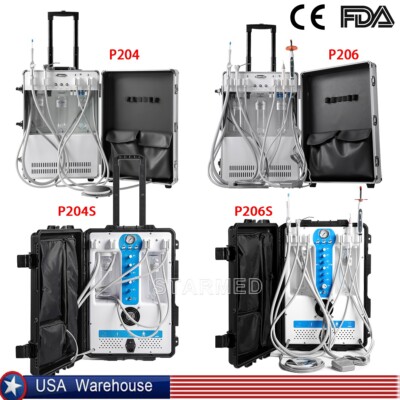 Portable Dental Delivery Unit Air Compressor Suction Syringe System 4Hole CE FDA