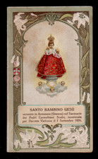 Santino Holy Card SANTA LEGA EUCARISTICA  S.BAMBINO DI PRAGA  ARENZANO  RILIEVO