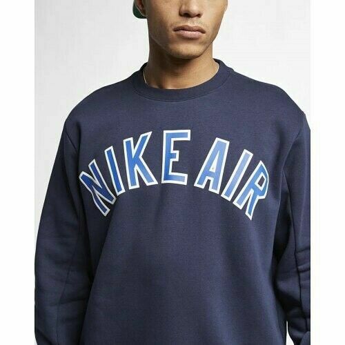 Nike Air Fleece Crewneck Sweatshirt Blue White CN9123-451 Men's NWT Size 2XL | eBay