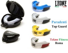 PARADENTI LEONE PD513 PROTEZIONE SINGOLA con custodia inclusa BOXE THAI KICK MMA