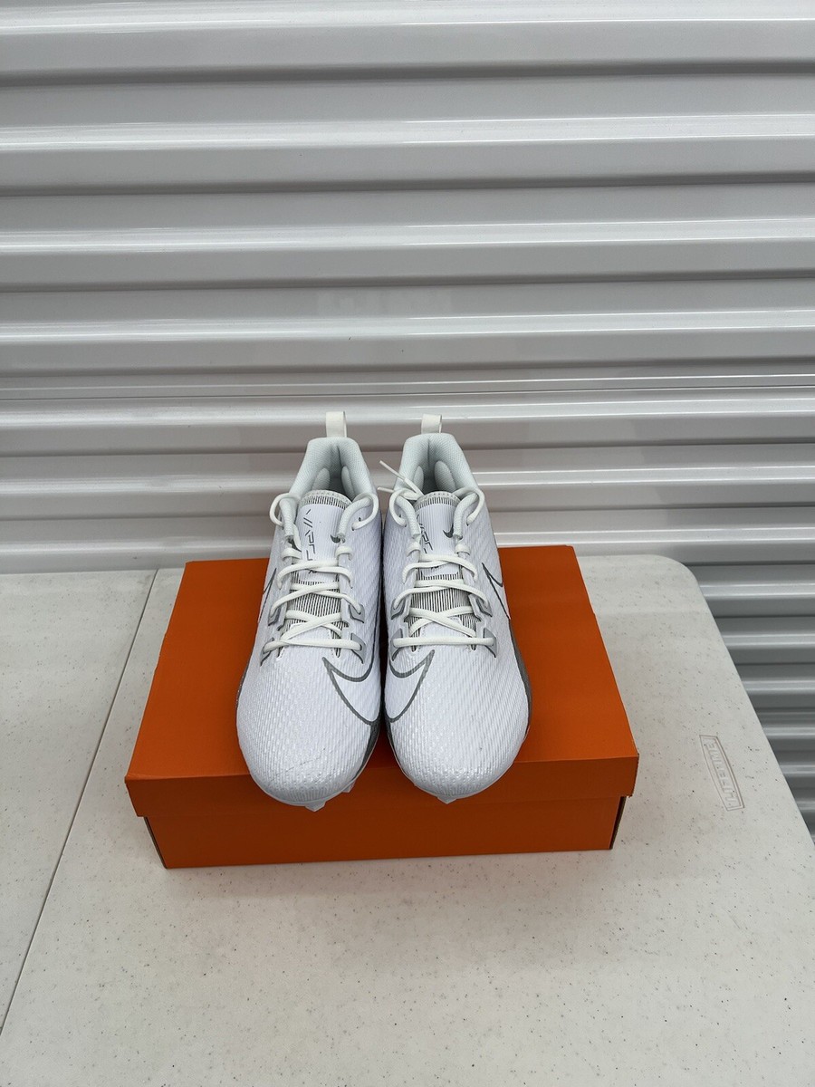 Nike Vapor Edge Speed 360 2 White Silver Football Cleats  display picture 1