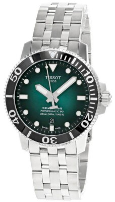 シースター 1000 パワーマティック 80 43mm TISSOT グリーン TISSOT Seastar 1000 Powermatic 80 Green Dial 43MM Men's Watch T120
