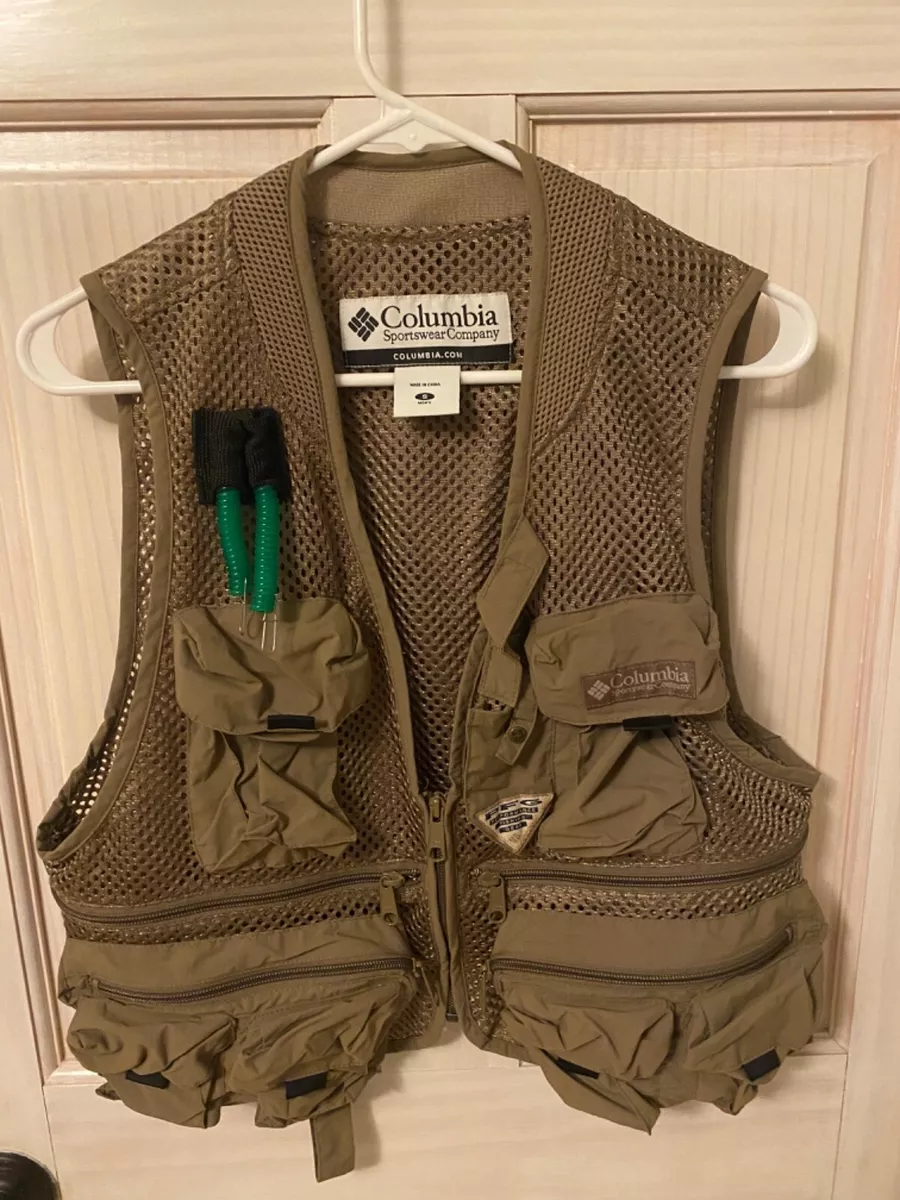 Columbia Fly Fishing Vest Men's Small Multi Pocket