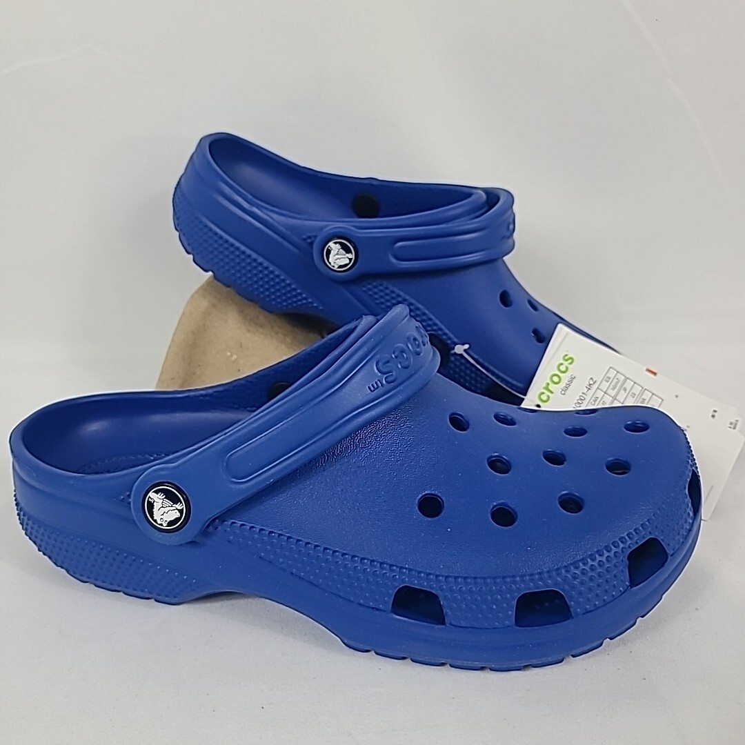 NEW Crocs Unisex Classic Clogs Blue Bolt Size M 5, W NIB