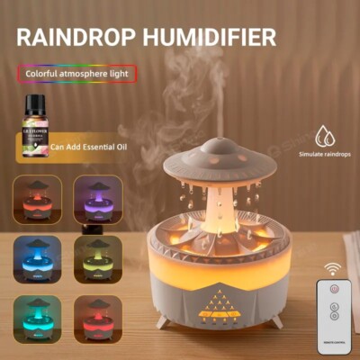 UFO Luftbefeuchter Aroma Diffuser 350 ml Schlafzimmer Schreibtisch Büro Fernbedienung