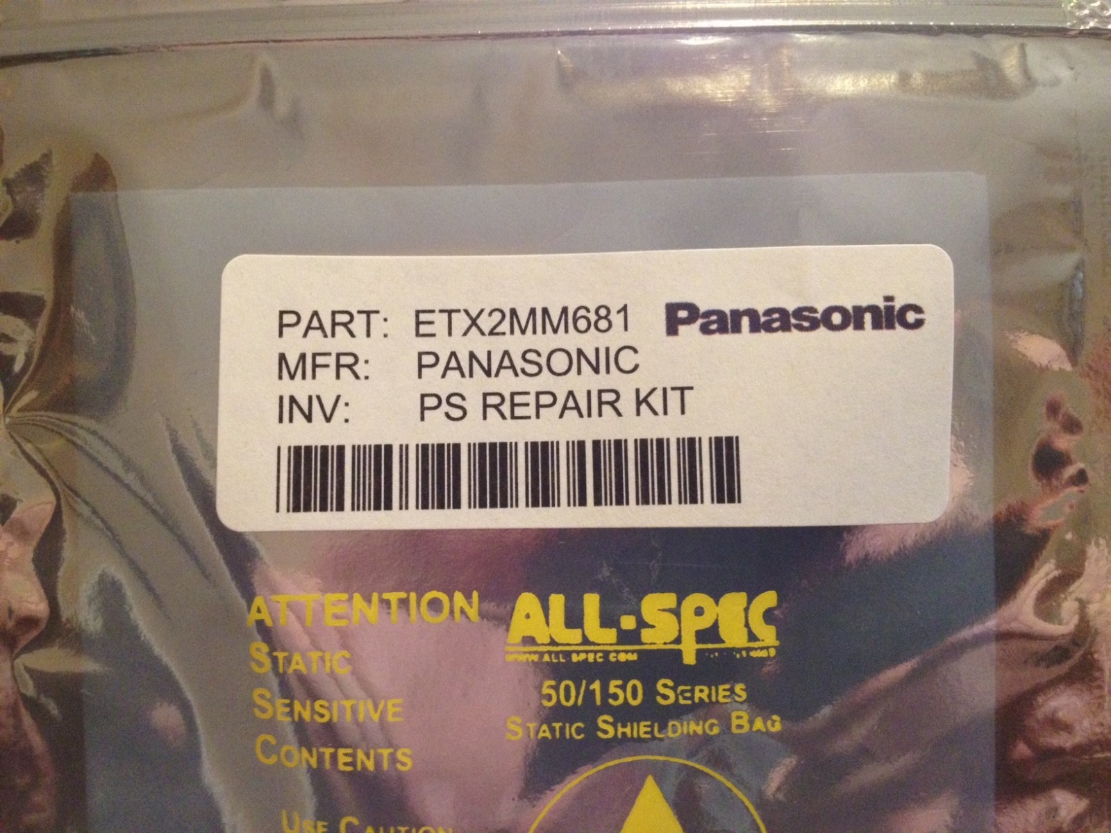 PANASONIC Power Supply Repair Kit 10, 5 and 2 blinks ETX2MM681MF