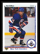 Rob DiMaio 1990-91 Upper Deck Hockey NHL #225a New York Islanders ROOKIE