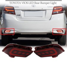 Led Red Rear Fogbrake Taillight Bumper Reflector Lights For Toyota Vios 17-20 Led Red Rear Fogbrake Taillight Bumper Reflector Lights For Toyota Vios 17-20