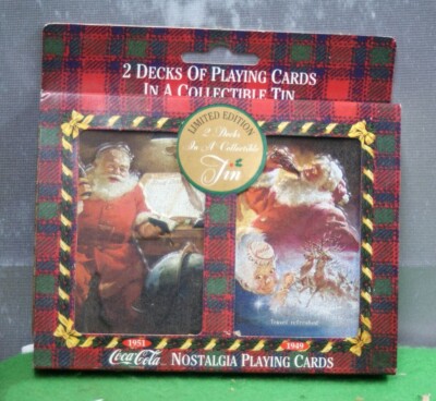 COCA COLA NOSTALGIA PLAYING CARDS 2 SEALED DECKS IN COLLECTIBLE