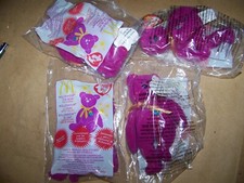 Ty Beanie Baby Millennium Bear McDonalds 2000 lot of 4
