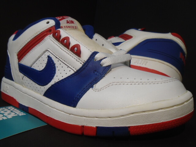 2004 NIKE AIR FORCE II 2 LOW USA CLIPPERS WHITE BLUE RIBBON 2004 NIKE AIR FORCE II 2 LOW USA CLIPPERS WHITE BLUE RIBBON