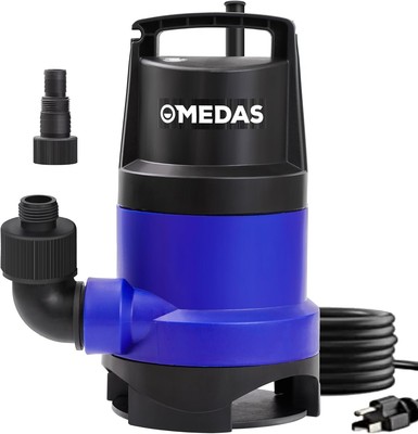 MEDAS Electric 3 in 1 Submersible Pump 1/2HP 400W 2905GPH Sump Pumps w/Float Switch and Long 16.4ft Cable Dirty/Clean Water Pump for Ponds, Pools and Drain in MEDAS Electric 3 in 1 Submersible Pump 1/2HP 400W 2905GPH Sump Pumps w/Float Switch and Long 16.4ft Cable Dirty/Clean Water Pump for Ponds, Pools and Drain in