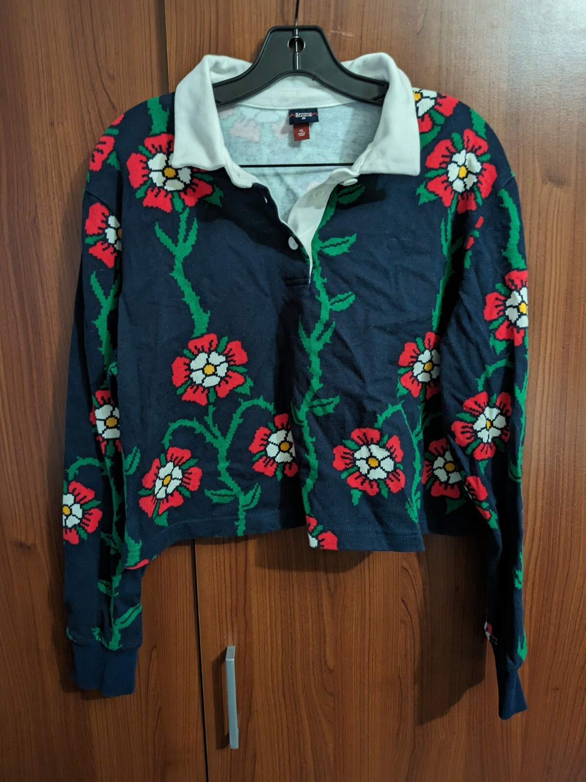 FILA Polo da donna canottaggio blazers manica lunga XL stampa rosa