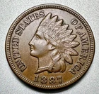 1887  INDIAN CENT  XF/AU  #2200