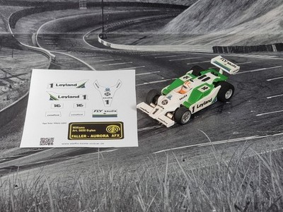 Faller AMS AURORA AFX G-Plus, Satz Repro Paper Sticker Williams F1, Leyland #1