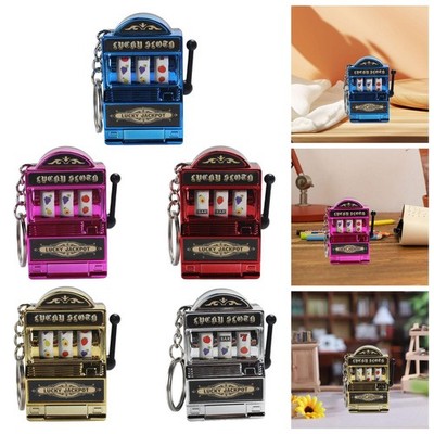 Mini Spielautomat Schlüsselanhänger Charm Fruit Machine Slot Anhänger Mini