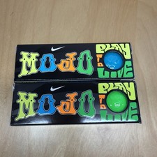 6 Nike MOJO Golf Balls 3 Neon Green / Blue Discontinued HTF NEW Sleeves of 3
