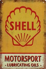 Retro Metal Sign, Garage, Man Cave, She Shed, Bar  30cm x 20cm Shell Motorsport