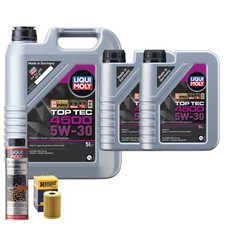 Motoröl 5W30 LIQUI MOLY Top Tec4500 7L+HENGST Ölfilter +Ölschlammspülung