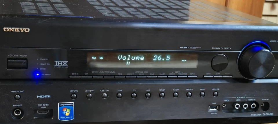 Onkyo TX-NR708 1080P 7.2 Amplituner Home Theather Great Amp  - Image 3 of 4