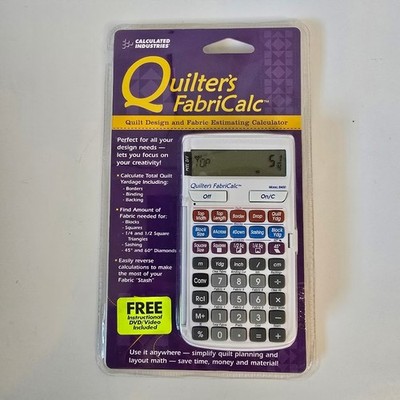 NEW Calculated Industries Quilter s FabriCalc Quilt Design & Fabric Estimator