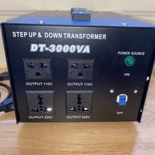 Transformator step up down DT 3000VA 220V do 110V lub 110V do 220V wytrzymały.